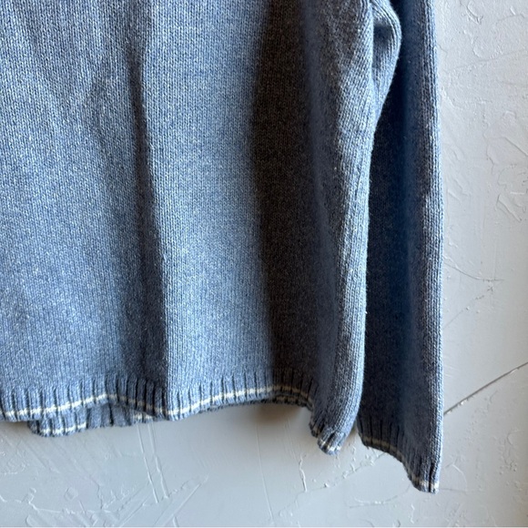 Croft & Barrow Embroidered Snowflake Zip Cardigan Nordic Winter Cozy Knit Size L - Picture 7 of 12